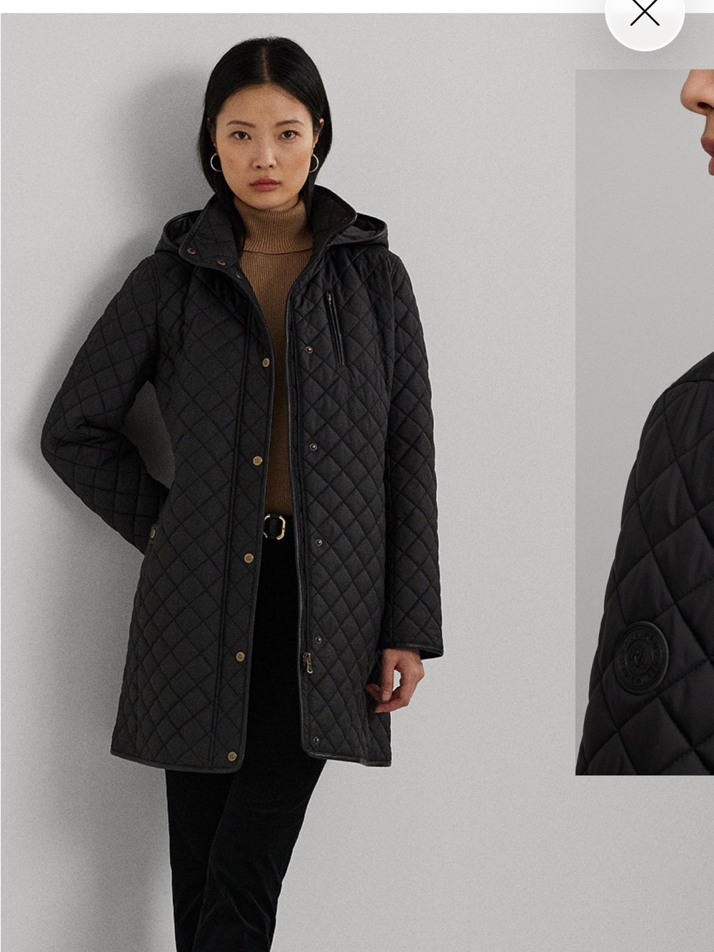 Ralph Lauren black quilted jacket